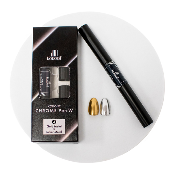 * OUTLET * Kokoist Chrome Pen - 04 Gold Metal & Silver Metal