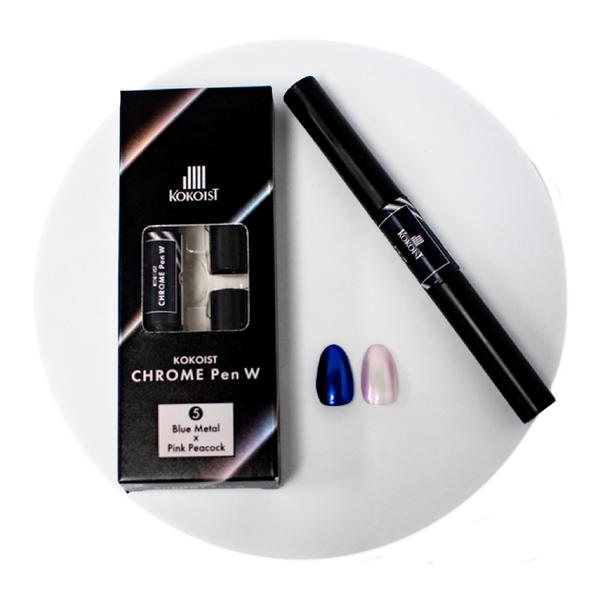 Kokoist Chrome Pen - 05 Blue Metal & Pink Peacock
