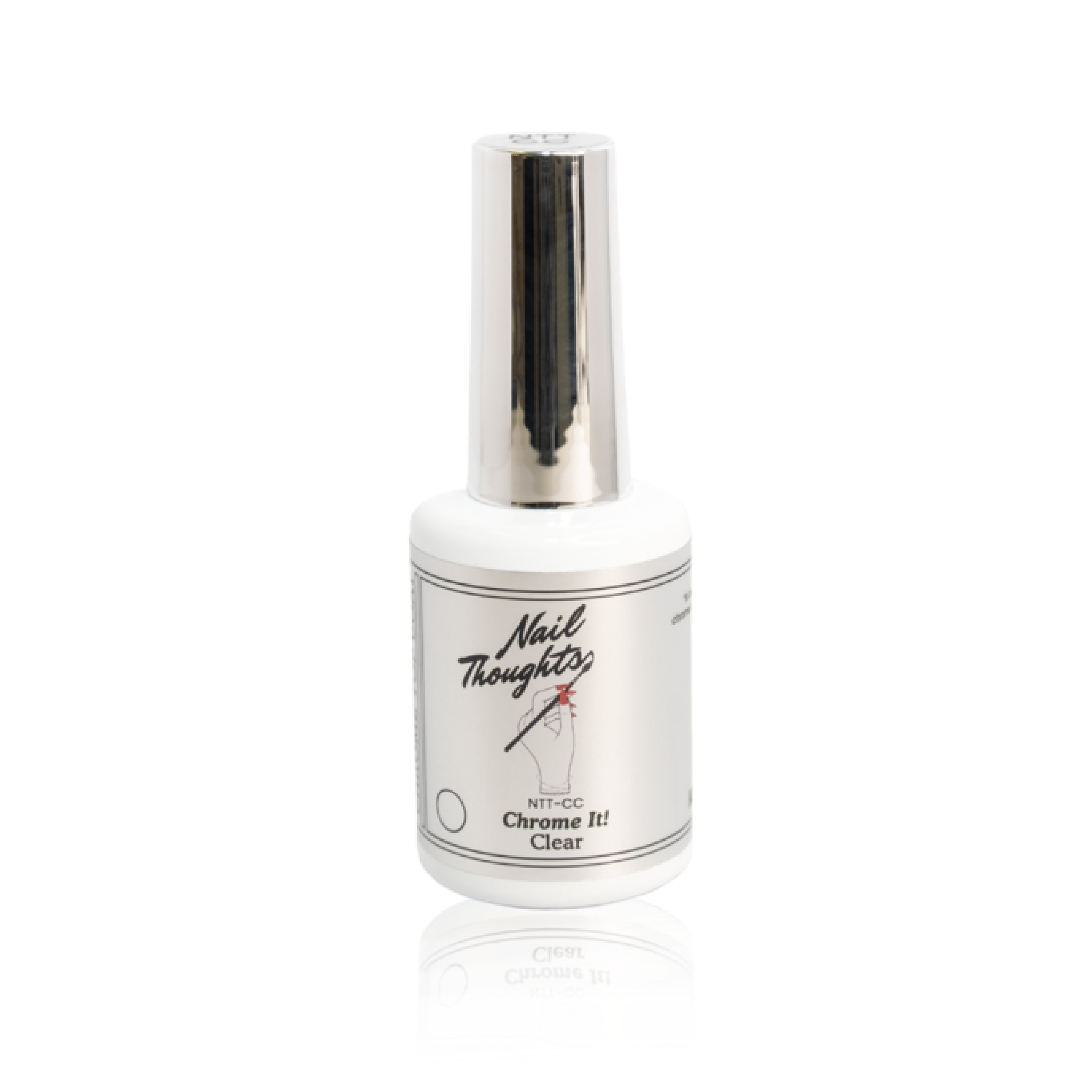 Nail Thoughts Chrome It Non Wipe Gel - Clear