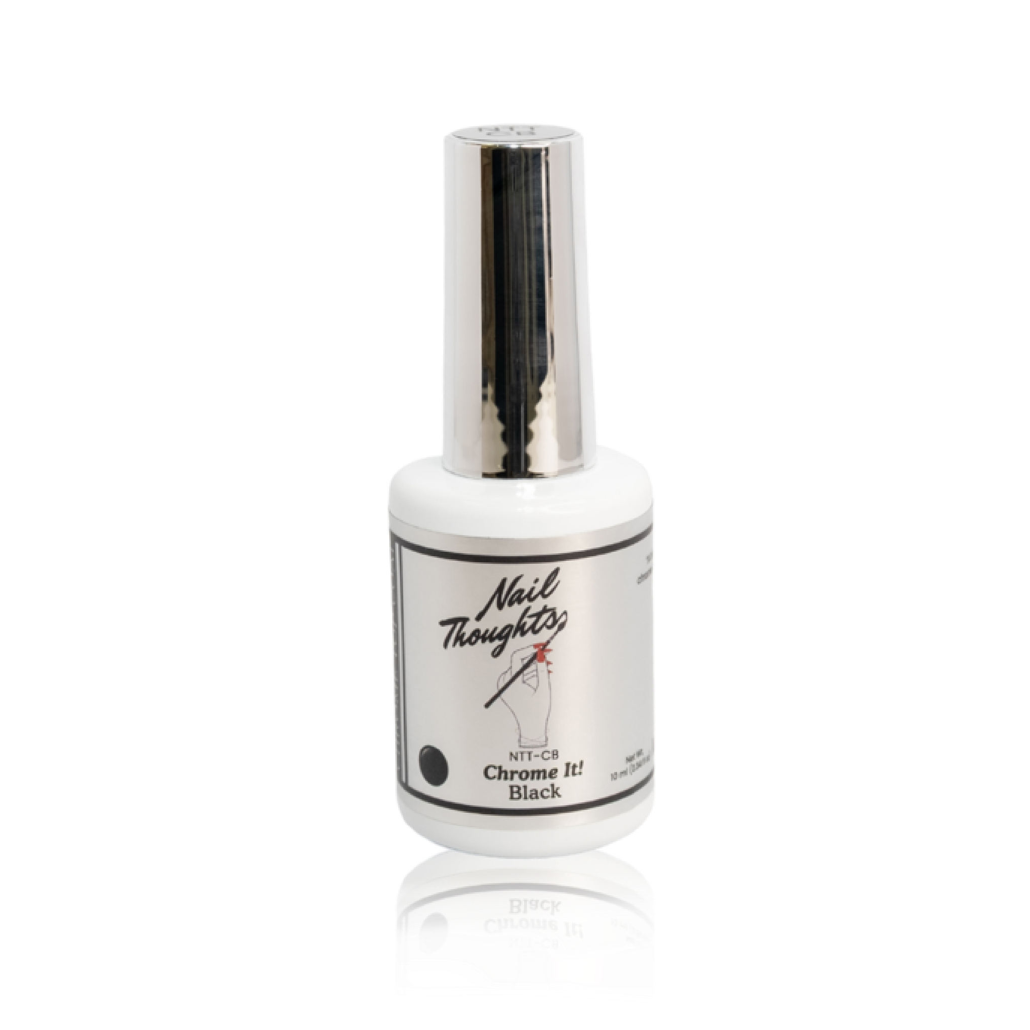 Nail Thoughts Chrome It Non Wipe Gel - Black