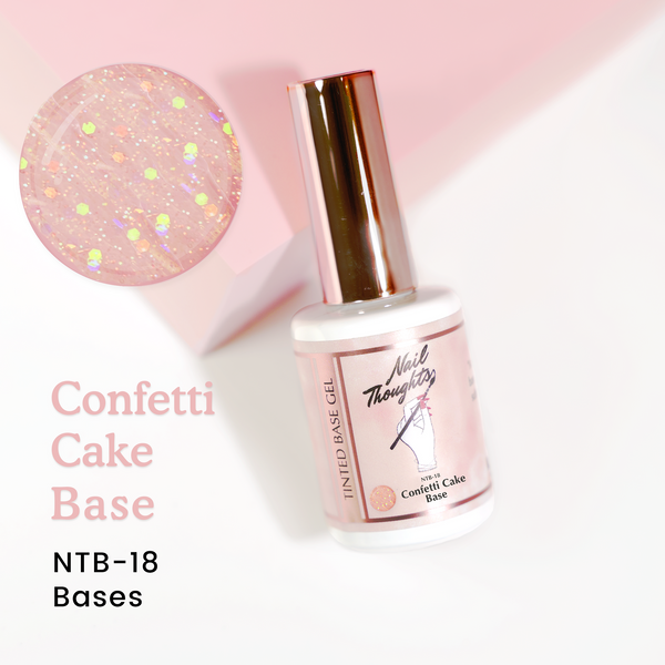 Nail Thoughts Tinted Base - 18 Confetti Cake