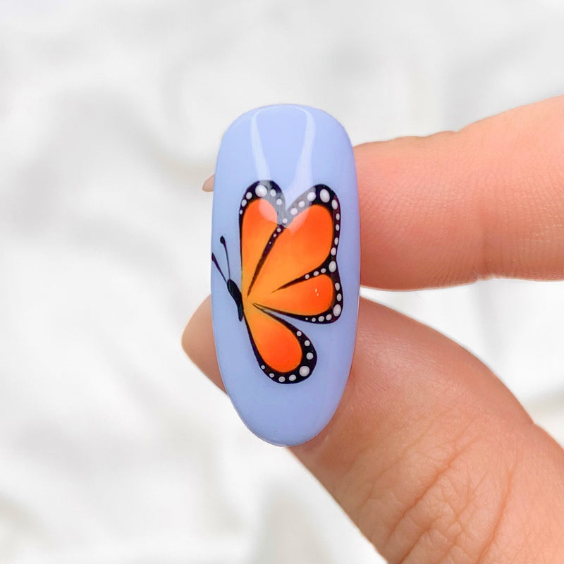 Online Nail Art Tutorial - Butterfly